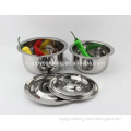 10pcs stainless steel indian cooking pots and indian pot